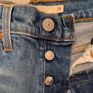 Levi's Wedgie Straight Fit Distressed Women's Jeans